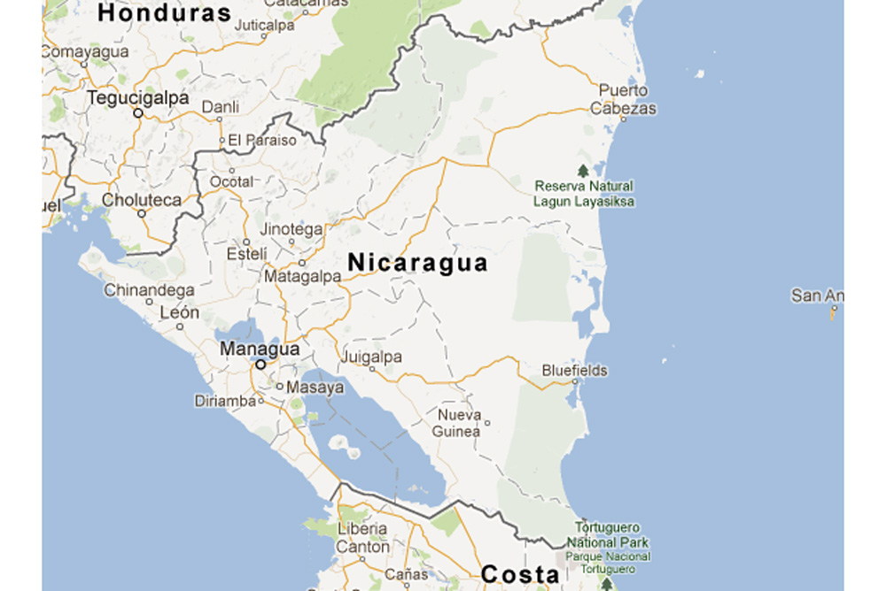 Nicaragua-map